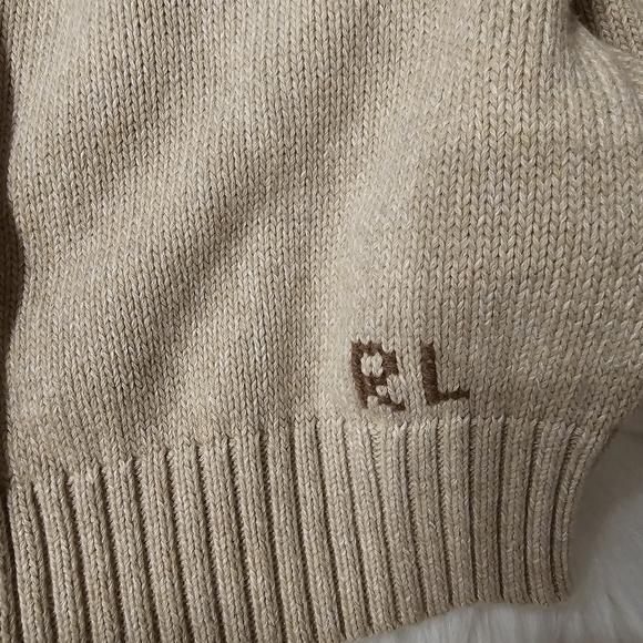 NWT Polo Ralph Lauren Polo Bear Sweater - Dark Almond Marl Large - Picture 5 of 8